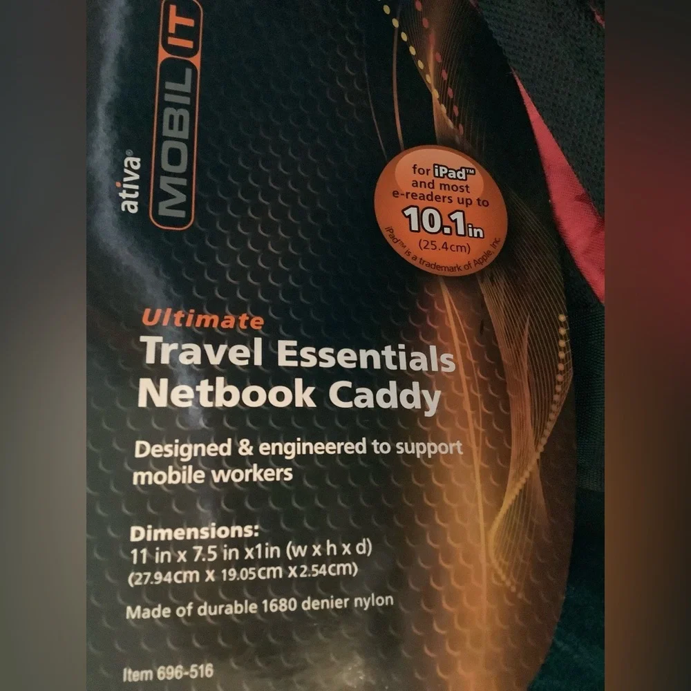 Ativa Mobil-it Ultimate Travel Essential Netbook Caddy for iPad & e-readers NWT